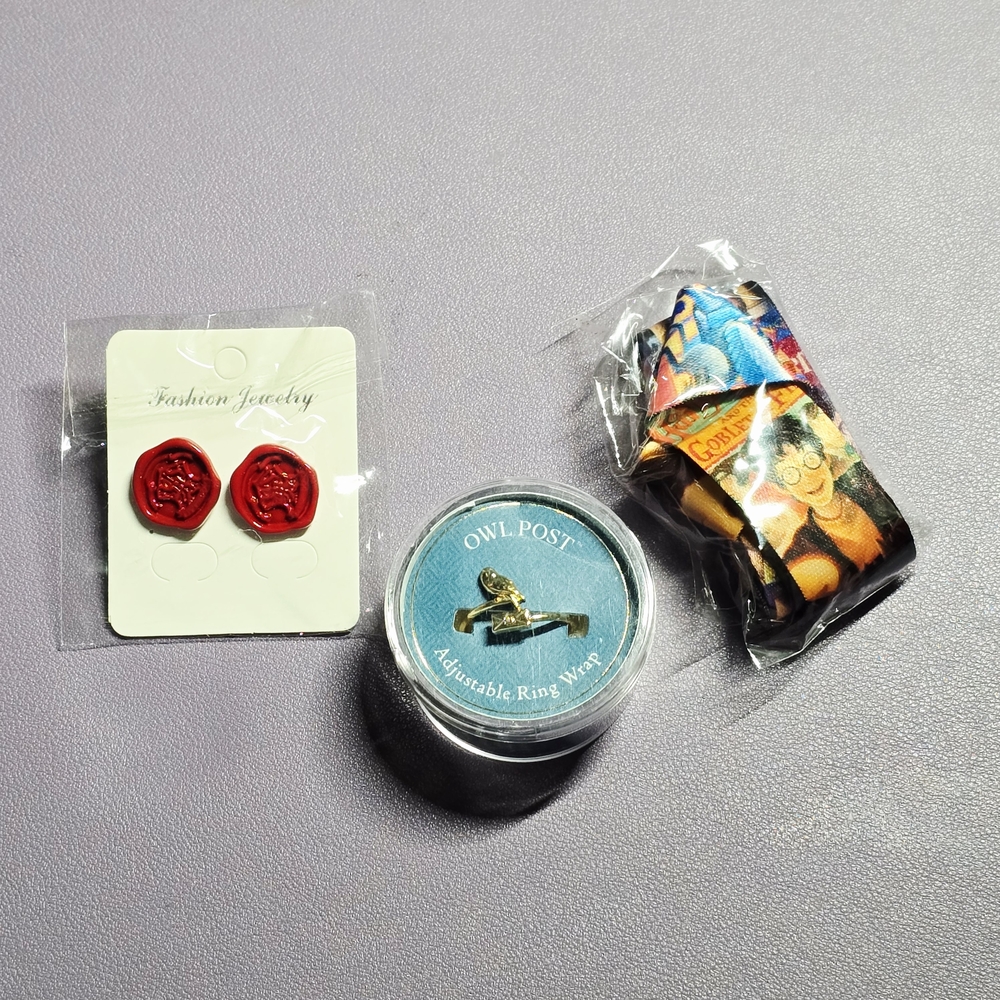 Harry Potter Accessory Bundle With Alex & Ani Owl Ring - NWT